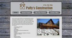 Desktop Screenshot of paffysconstruction.com
